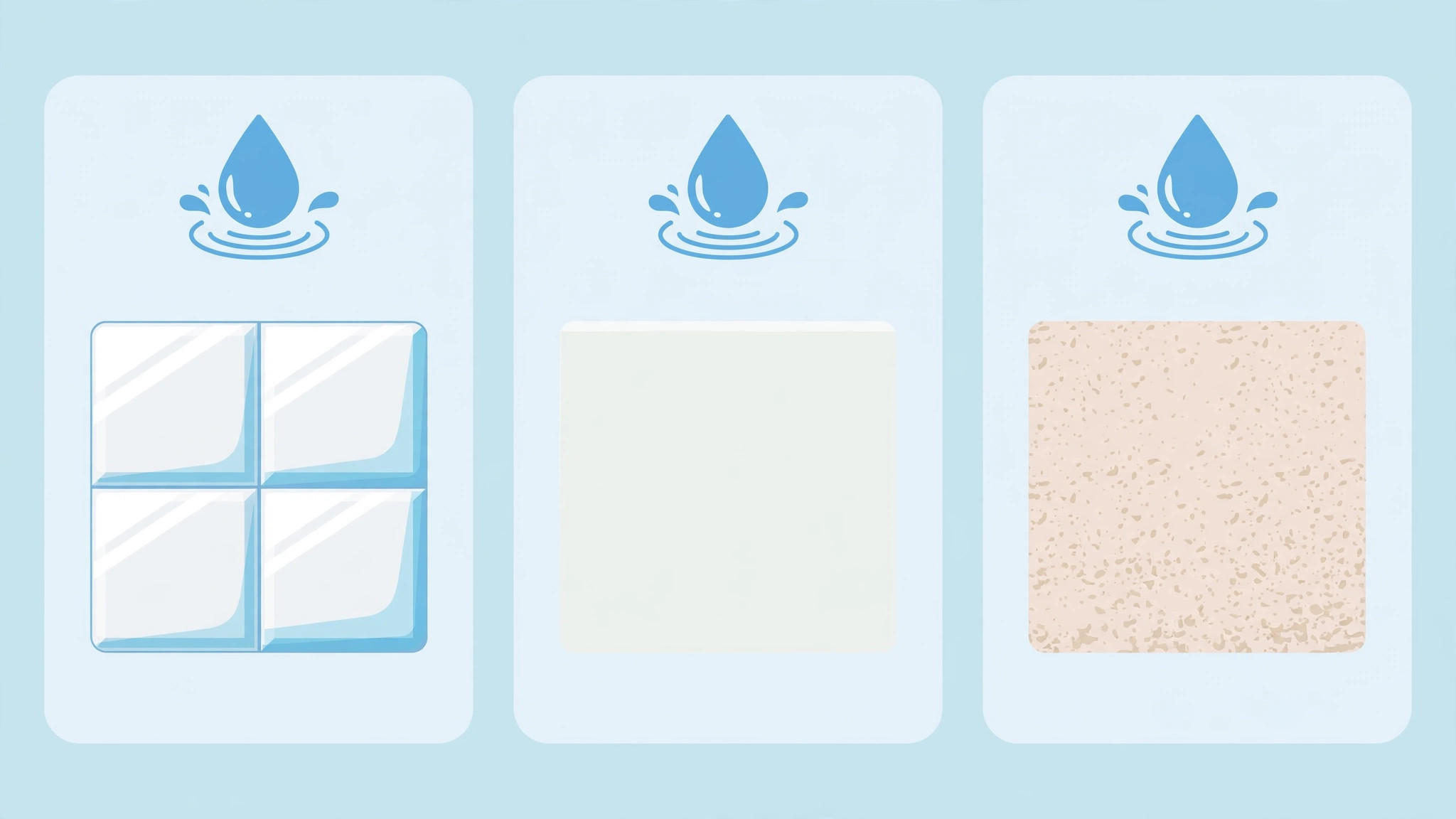 Diagram comparing PVC, moisture-resistant gypsum and POP for kitchen ceilings