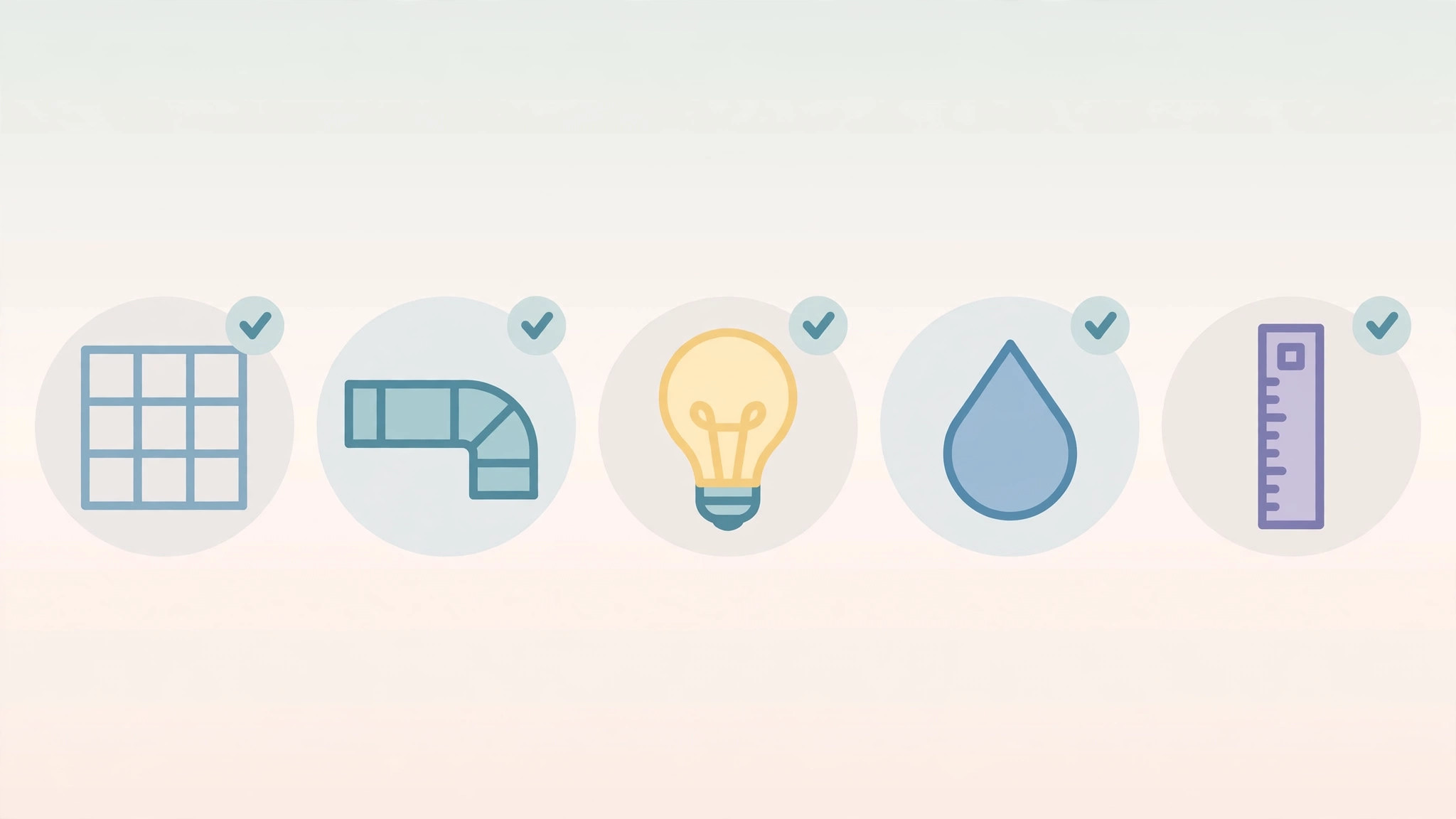 Diagram summarising the simple kitchen ceiling starter kit
