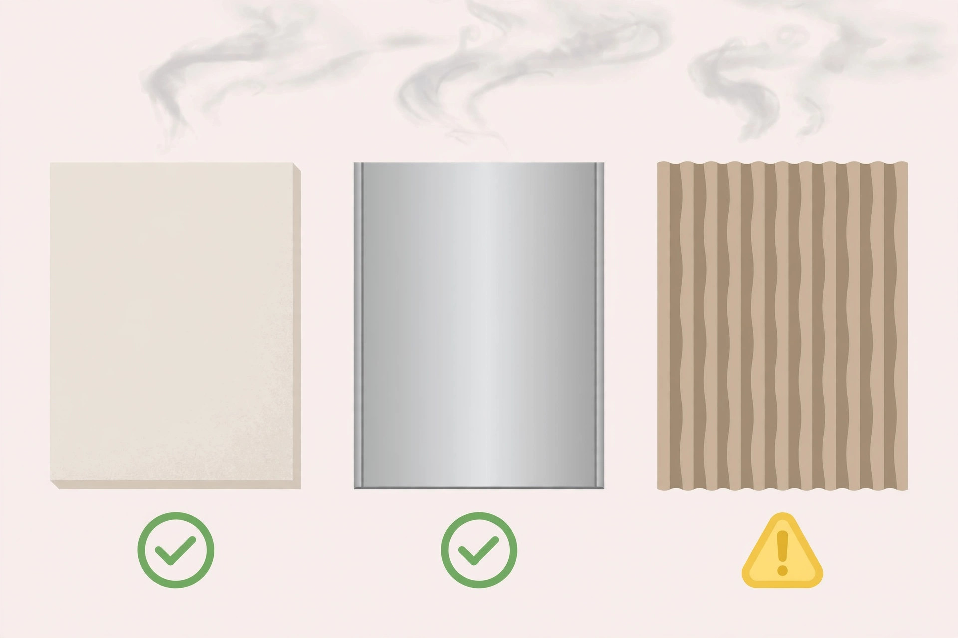 Diagram rating 2026 ceiling materials for kitchen hygiene and maintenance