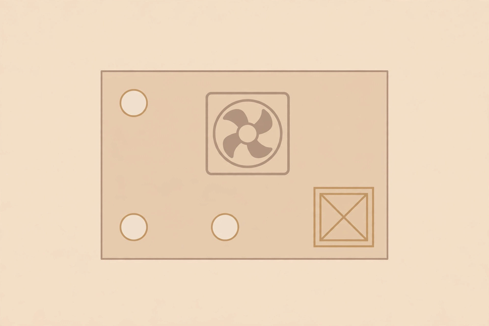 Diagram summarising the small bathroom ceiling starter kit