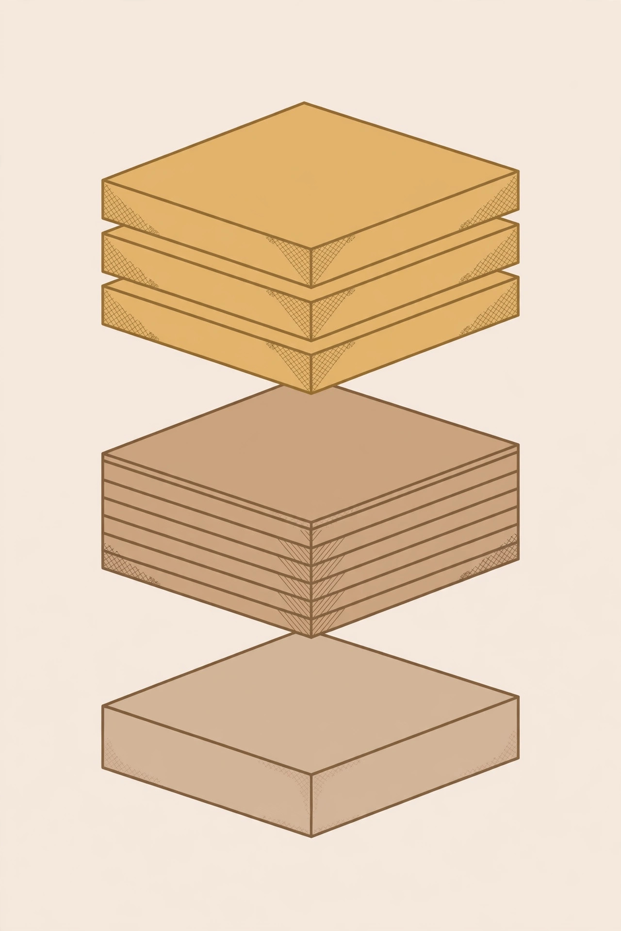 Diagram comparing gypsum board brands by price tier