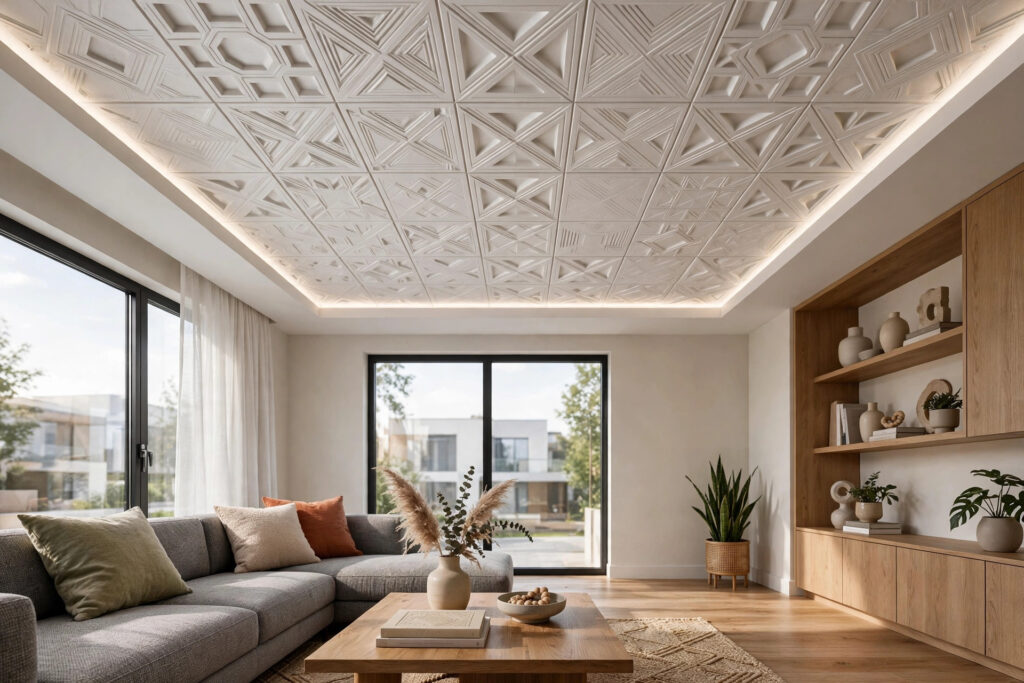s geometric tile room